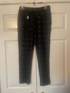 Shosho Stretch Plaid Jeggings